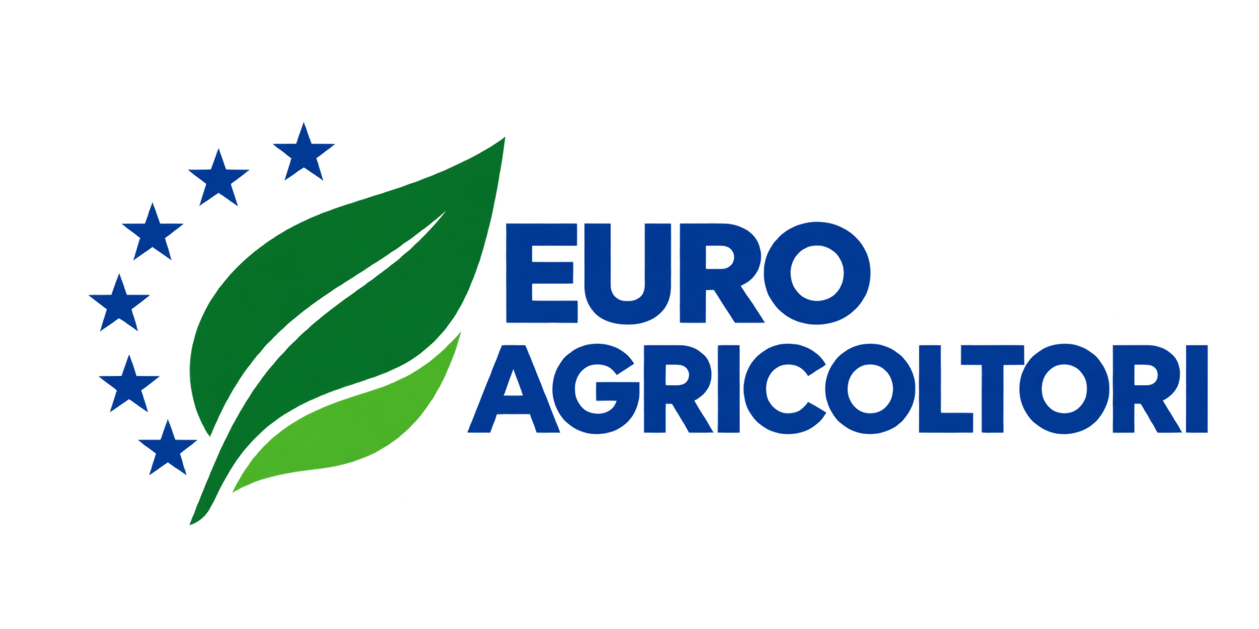 Euro Agricoltori — foglia verde e stelle blu